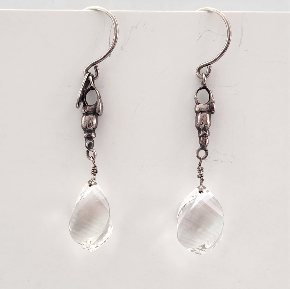 Silver and Crystal Earrings
